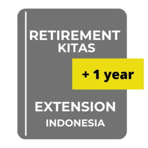 Retirement visa KITAS extension Indonesia