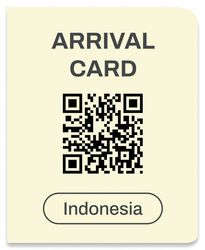 Indonesia arrival card (add-on)