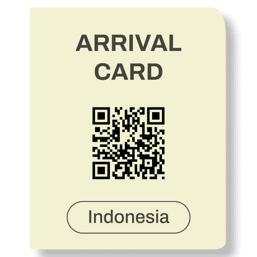Indonesia Arrival Card