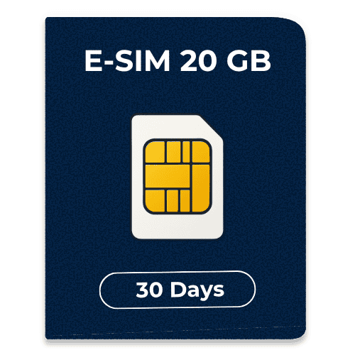 Esim indonesia y bali 20 gb / 30 días