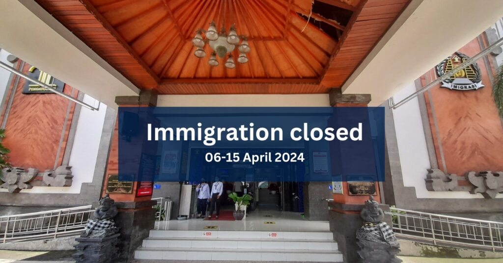 Le bureau de l'immigration est fermé du 6 au 15 avril