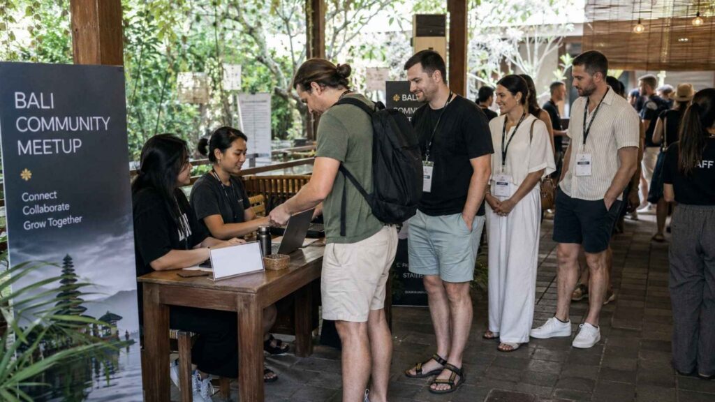 Organized community meetup registration bali