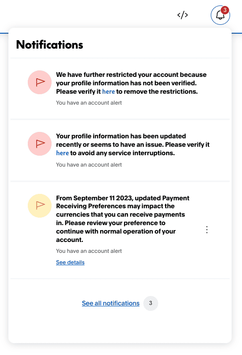 Problèmes liés à Paypal