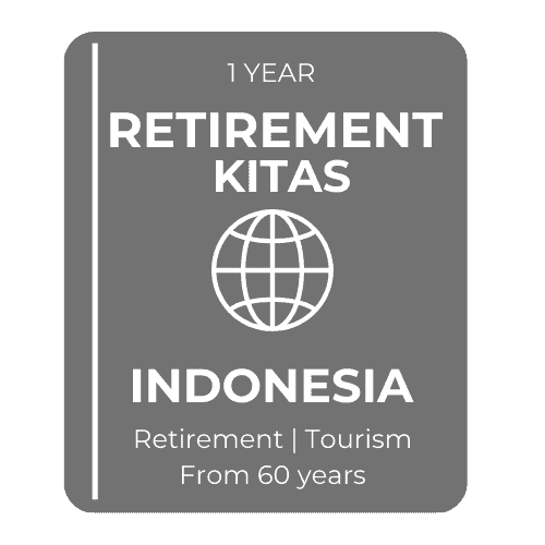 Retirement Visa Indonesia / Retirement KITAS Indonesia, Index E33F