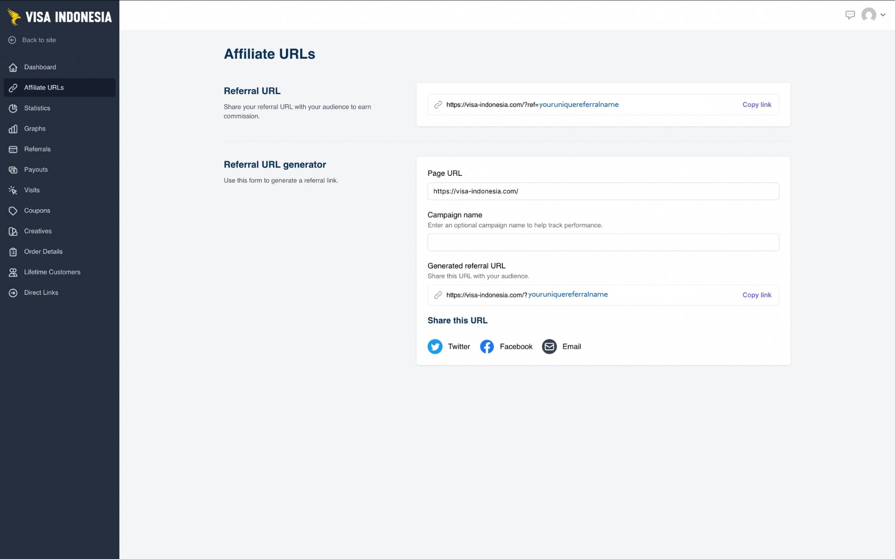 Travel affiliate program 2 affiliate urls